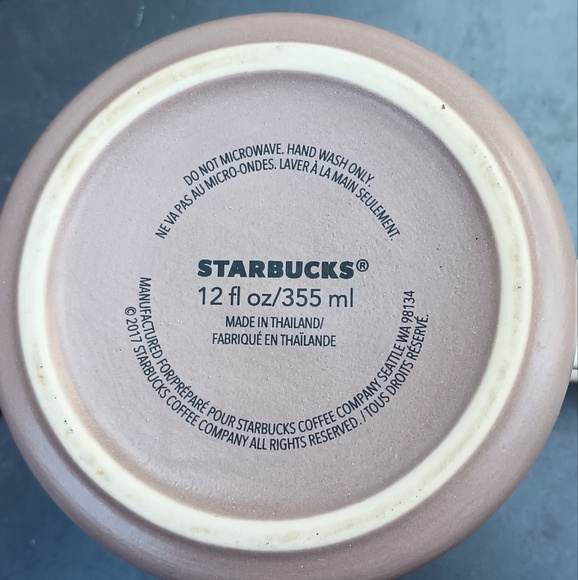 Starbucks 2017 Metallic Rose Gold Heart Mug + FREE GIFT - Picture 3 of 4